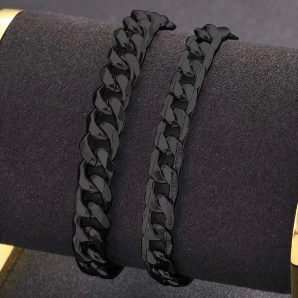 2pcs Men Minimalist Chain Bracelet